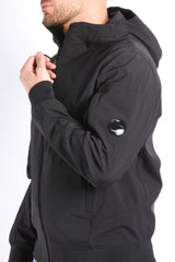 CP Company Soft Shell R Hooded Lens Jacket Black