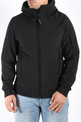 CP Company Soft Shell R Hooded Jacket Black