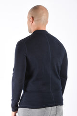 Drykorn Drynamic Halva Knit Zip Sweater Dark Blue