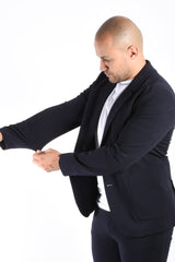 Drykorn Drynamic Stretch Blazer Marls Dark Blue