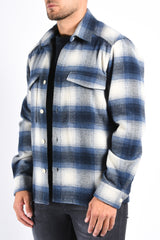 Drykorn - Flannel Jacket Gunray - Blue