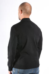 Drykorn - Half Zip Longsleeve Knit Polo Gavvin - Black