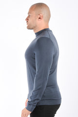 Drykorn Turtle Neck Knit Sweater Arwon Blue