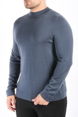Drykorn Turtle Neck Knit Sweater Arwon Blue