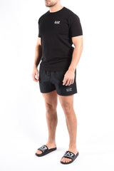 EA7 Cotton Stretch T-Shirt 8NPT26 Black
