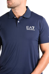 EA7 Multi Sport Stretch Polo Ventus7 Armani Blue