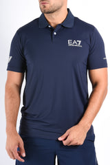EA7 Multi Sport Stretch Polo Ventus7 Armani Blue