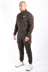 EA7 Half Zip Sweater 8NPM35 Brown