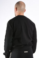 EA7 Striped Sweater 7M001478 Black