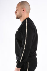 EA7 Striped Sweater 7M001478 Black