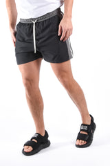 EA7 Striped Swim Shorts 7M001679 Black
