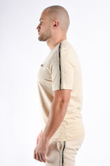 EA7 Striped T-Shirt 7M001476 Beige