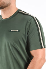 EA7 Striped T-Shirt 7M001476 Green