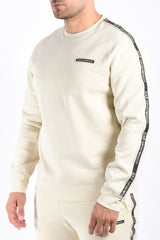 EA7 Sweater Striped 7M002195 Beige