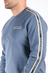 EA7 Sweater Striped 7M002195 Blue