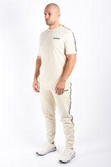 EA7 T-Shirt Striped 7M002189 Beige