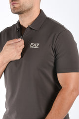 EA7 Tech Polo Zip 7M002480 Brown