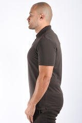 EA7 Tech Polo Zip 7M002480 Brown
