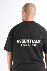 Essentials Fear Of God Classic T-Shirt Jet Black