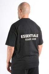 Essentials Fear Of God Classic T-Shirt Jet Black