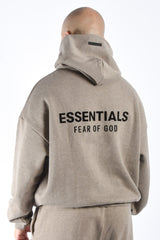 Essentials Fear Of God Fleece Dark Heather Hoodie