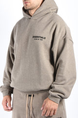 Essentials Fear Of God Fleece Dark Heather Hoodie