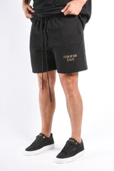 Essentials Fear Of God Fleece Soccer Shorts Black
