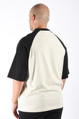 Mansour Paris College Baseball Stitch T-Shirt Black