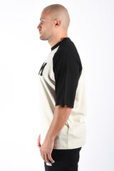 Mansour Paris College Baseball Stitch T-Shirt Black