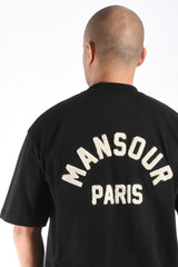 Mansour Paris College T-Shirt Black