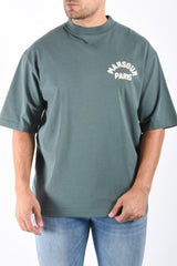 Mansour Paris College T-Shirt Vintage Green