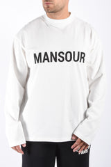 Mansour Paris Monogram Longsleeve Off-White