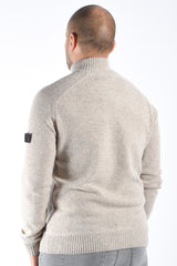 Peuterey Half Zip Sweater BRAILLE GRS 04 Beige Melange