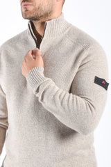 Peuterey Half Zip Sweater BRAILLE GRS 04 Beige Melange