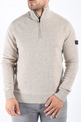 Peuterey Half Zip Sweater BRAILLE GRS 04 Beige Melange
