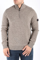 Peuterey Half Zip Sweater BRAILLE GRS 04 Brown Melange