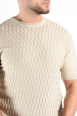 Peuterey Knit T-Shirt MES FRS OPB Beige