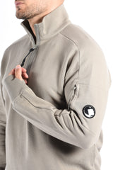 CP Company FW25 - Diagonal Raised Fleece Half Zip Sweater - Fallen Rock