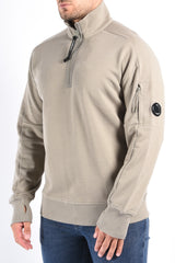 CP Company FW25 - Diagonal Raised Fleece Half Zip Sweater - Fallen Rock