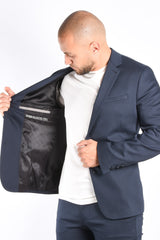 Drykorn Slim Fit Blazer Horley Dark Blue