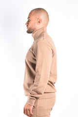 EA7 - Half Zipped Sweater 8NPM35 - Brown