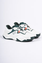 EA7 FW25 - Padel / Tennis Sneakers X8X248 - White / Green