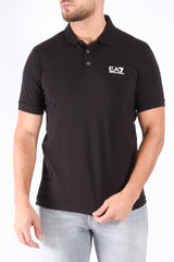 EA7 Cotton Stretch Polo 8NPF14 Black