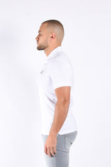 EA7 Cotton Stretch Polo 8NPF14 White