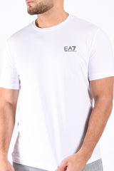 EA7 Cotton Stretch T-Shirt 8NPT26 White
