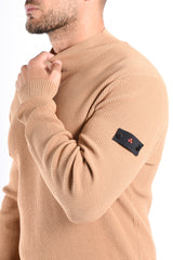 Peuterey FW25 - Fillia 01 Ribbed Cotton Turtle Neck - Camel